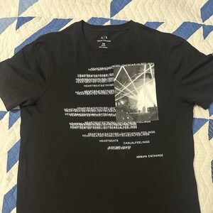 Armani Exchange Black Graphic Tee